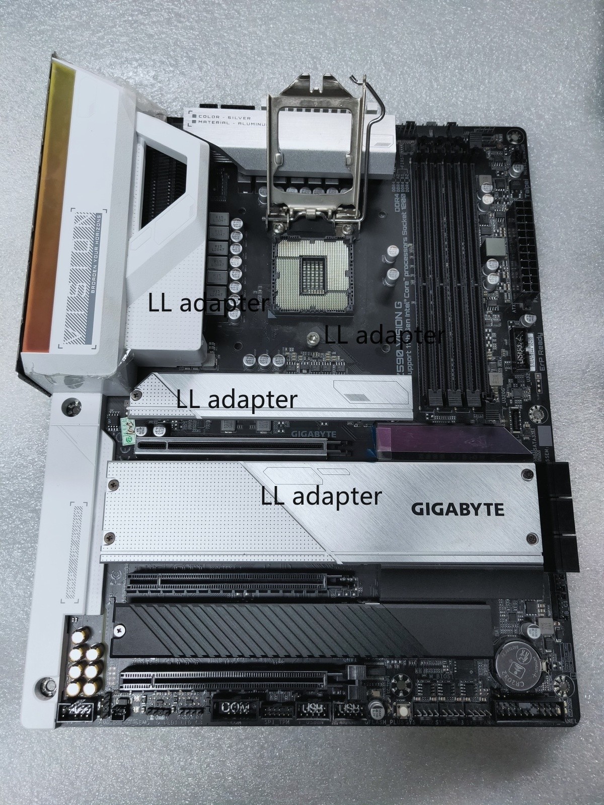 FOR GIGABYTE Z590 VISION G DDR4*4 LGA1200 HDMI Type-C 128GB ATX Ｍotherboard Test