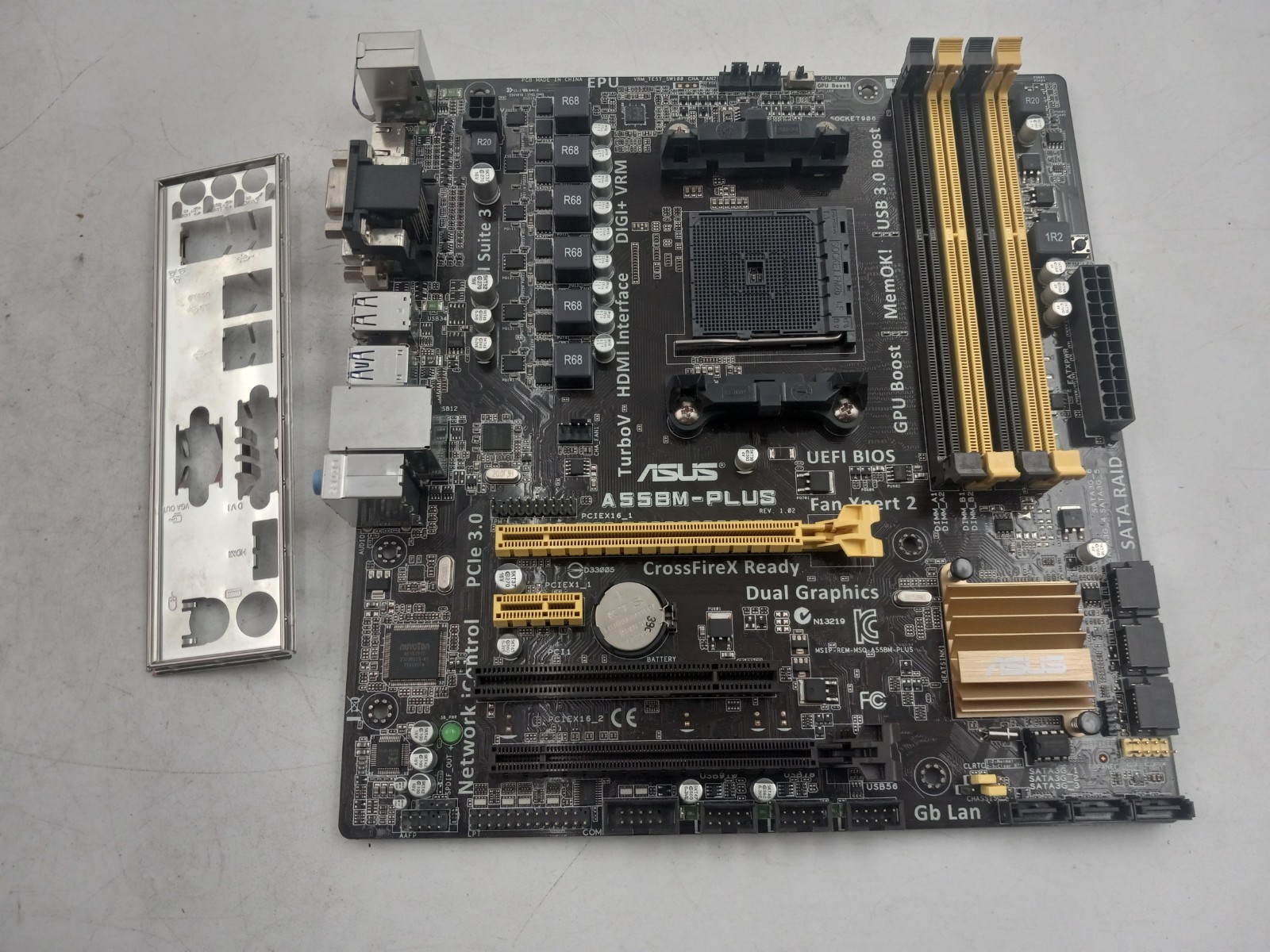 ASUS A55BM-PLUS SOCKET FM2+ MOTHERBOARD (MBC24)