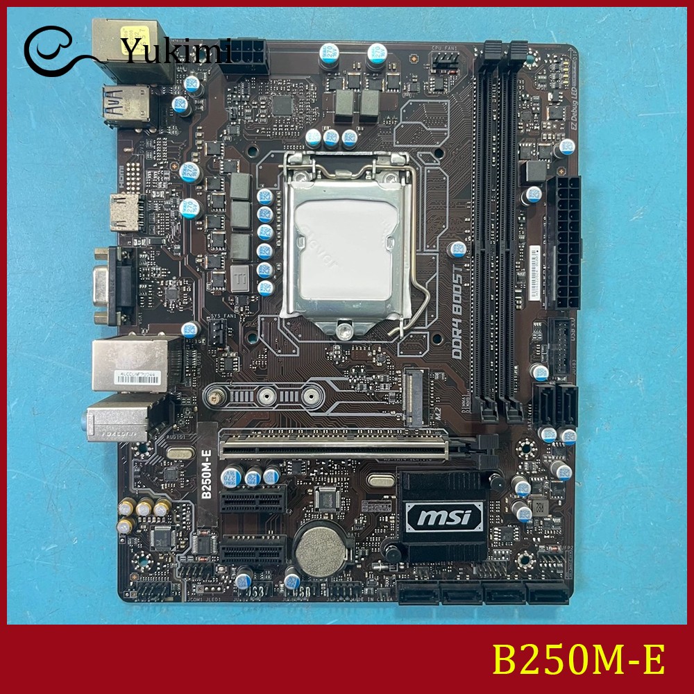 FOR MSI B250M-E DDR4*2 LGA1151 32GB HDMI VGA Intel Micro-ATX Ｍotherboard Test OK