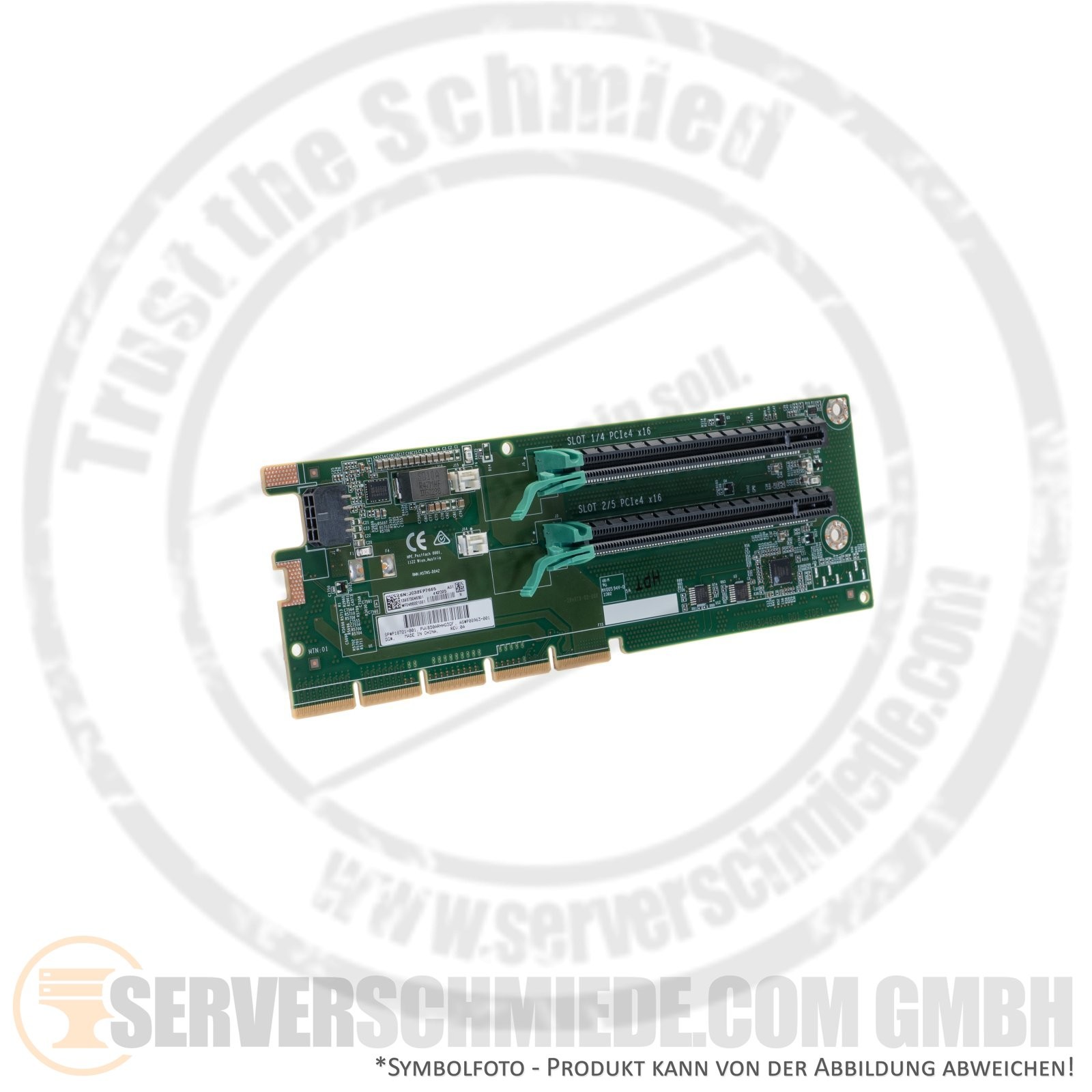 HP Primary Secondary Riser 2x x16 PCIe 4.0 DL380 DL385 Gen10 Plus P18721-001