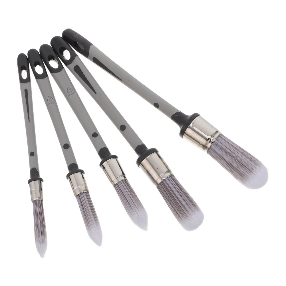 5Pcs Precision Detailing Brushes for Paint Small Round Tip Paint Brushes