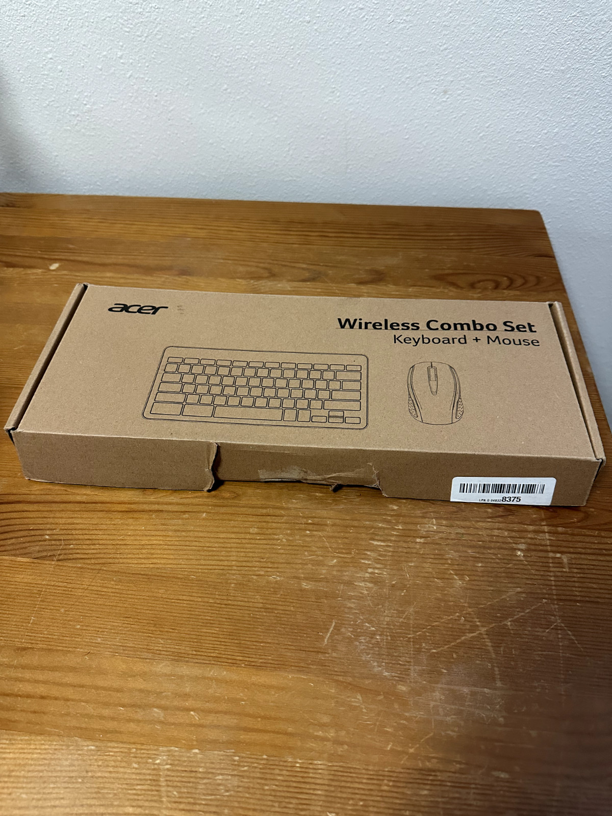New, Unused Acer Wireless Combo Set: Keyboard + Mouse AAK970 Supports Chrome OS
