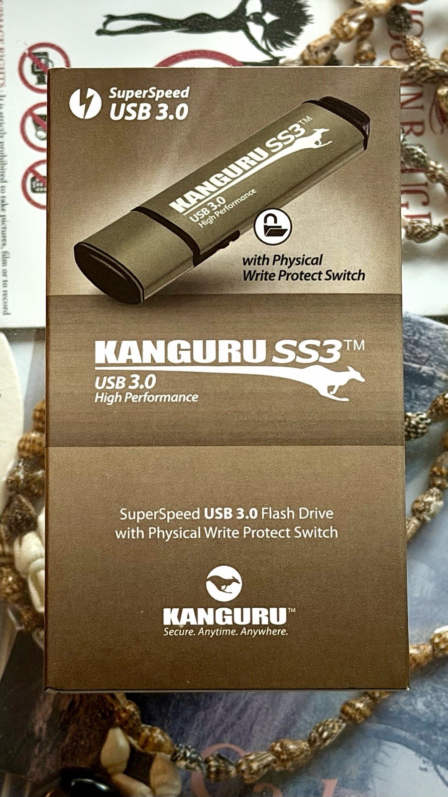 Kanguru KF3WP-64G USB Flash Drive with Write Protection Switch