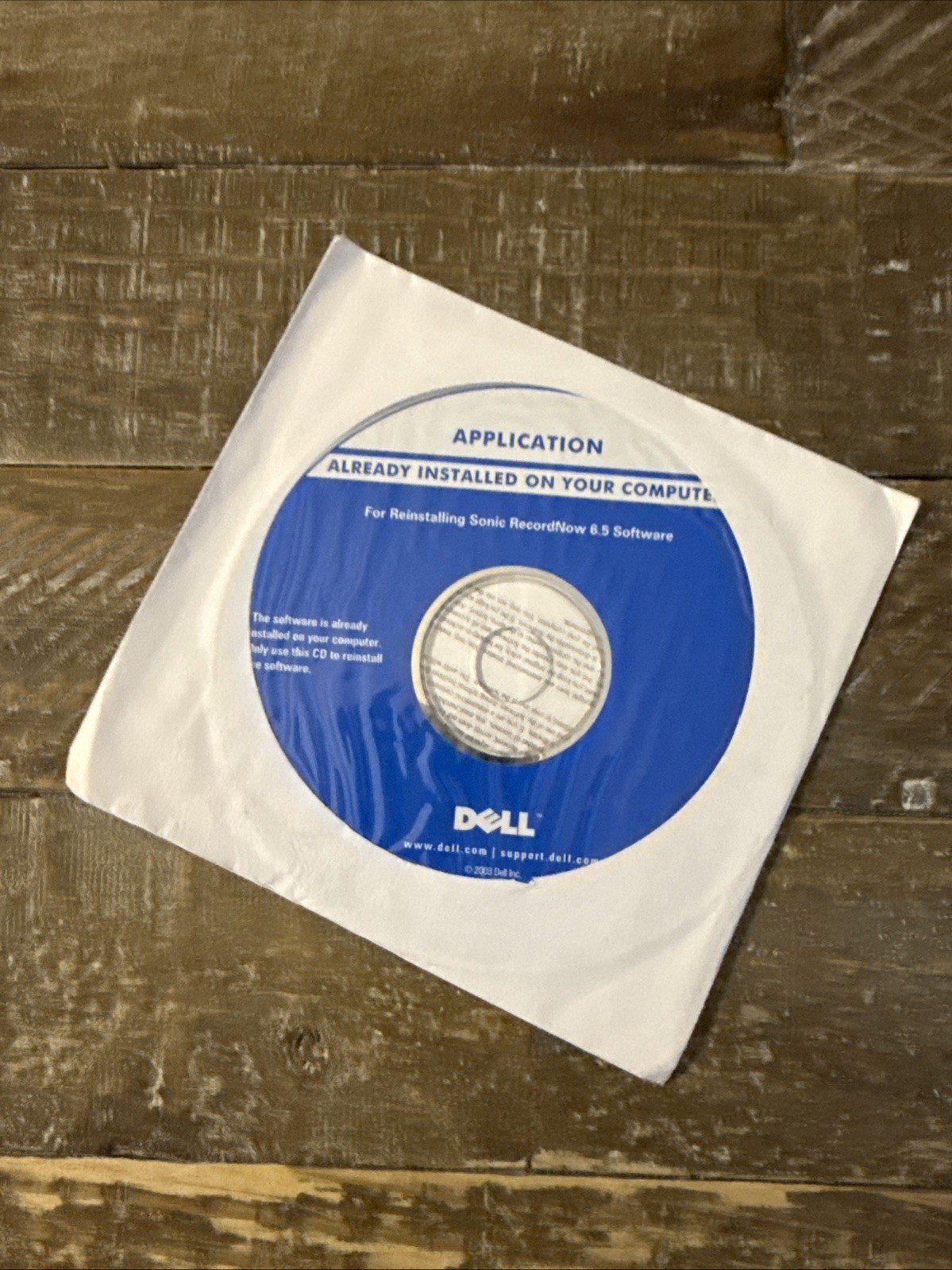Dell Application Sonic RecordNOW 6.5 Software PC Cd Rom