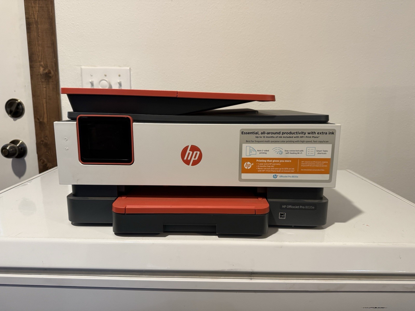 Hp Officejet Pro 8035e Printer Coral Red - Read Description