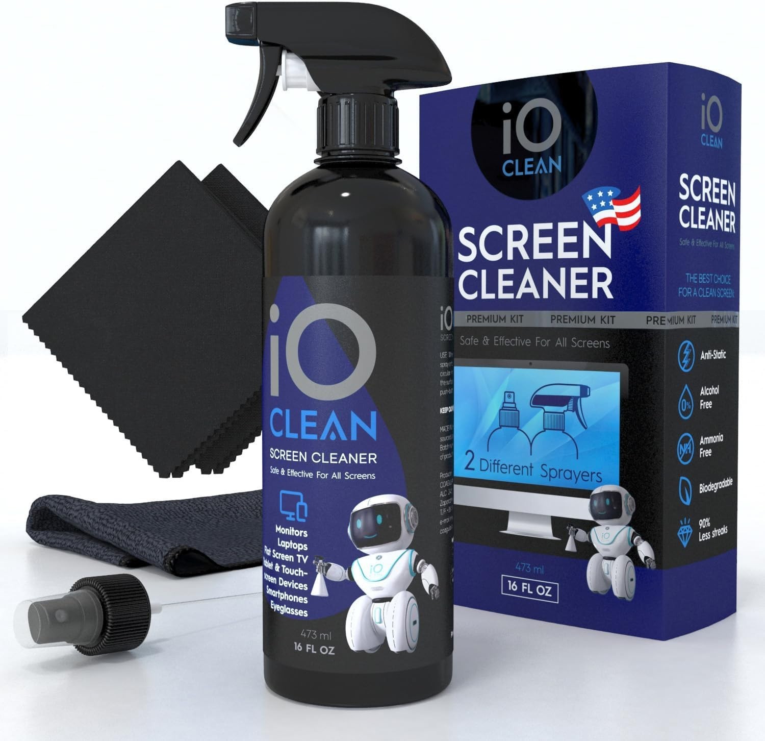 Screen Cleaner Spray (16oz - 473ml) – Large Cleaning Kit