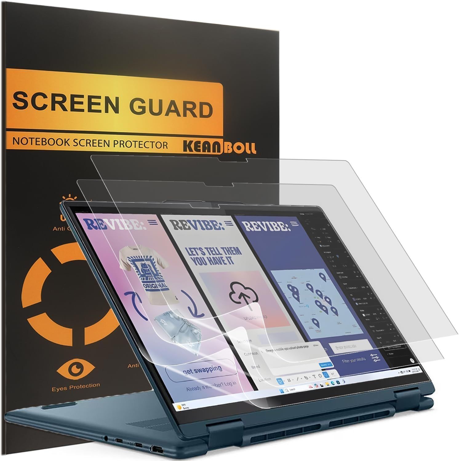 3-Pack Matte Screen Protector for Lenovo Yoga 7 / 7i 16" 2-in-1 Gen 9 Touchscree
