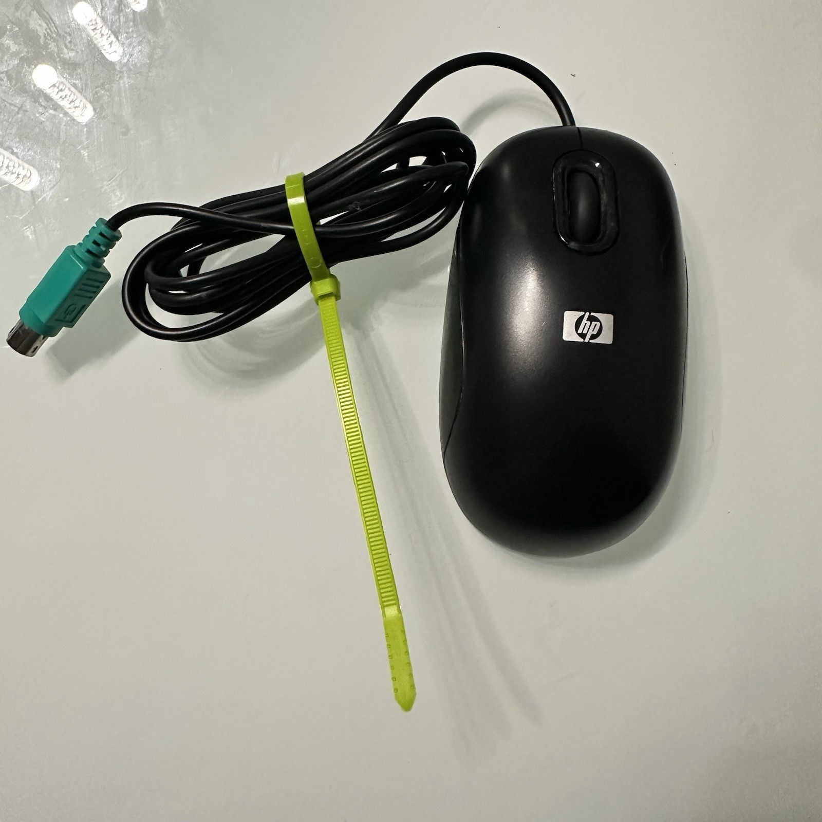 Genuine HP (M60PB) PS/2 Wired Black Computer Optical Mouse