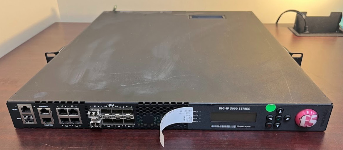 F5 BIG-IP 5000 Series C109 DNS GTM Load Balancer Dual PSU 1TB HDD Tested