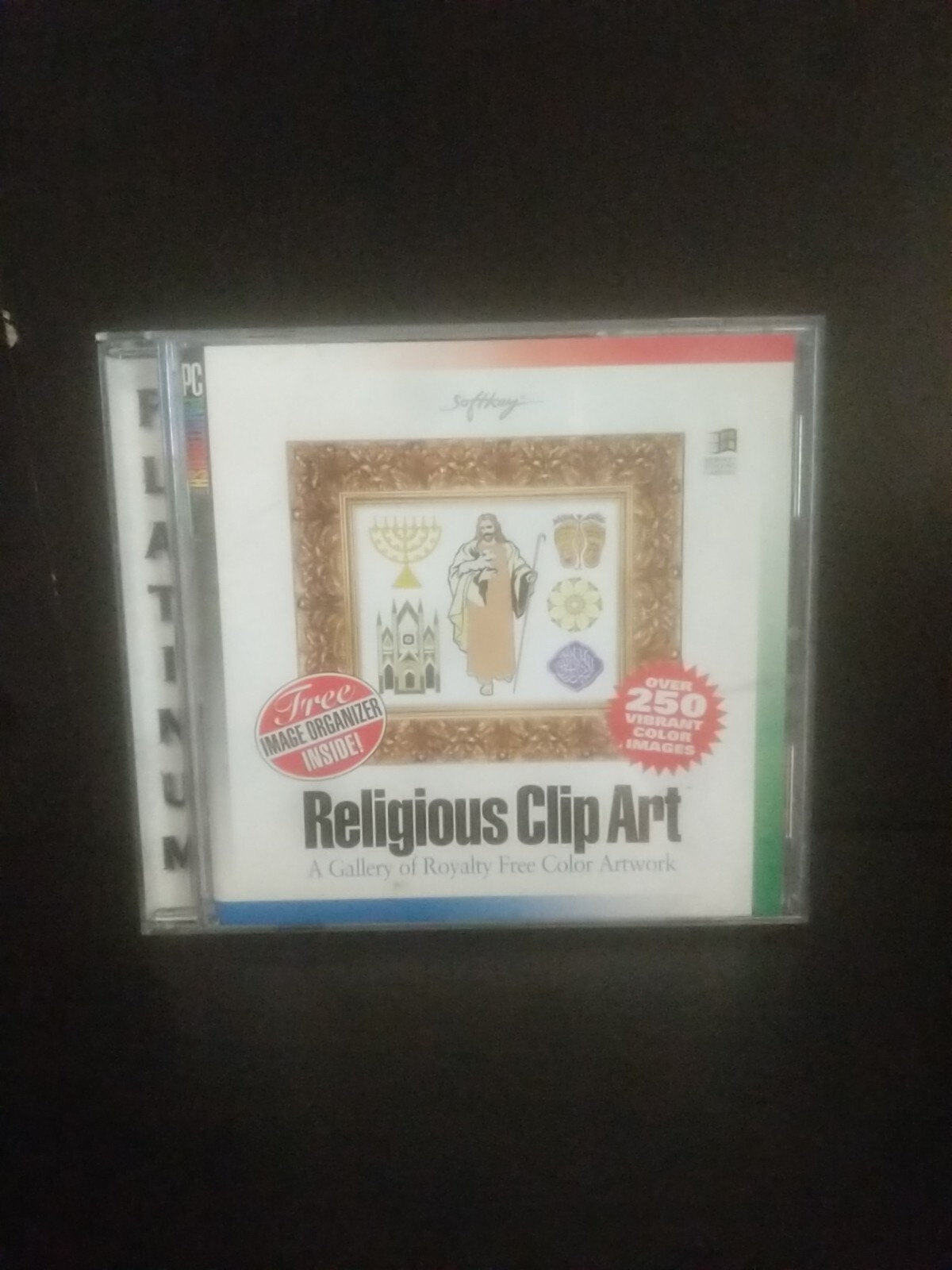 SOFTKEY Religious clip art Platinum CD-ROM 1994 Microsoft compatible ~ shelf00g