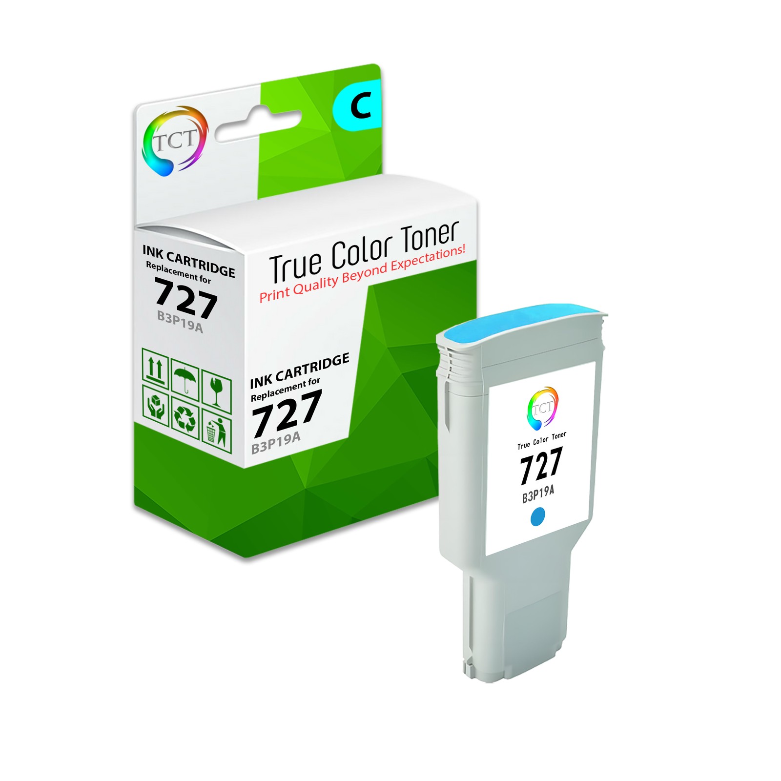 TCT Premium 727 Cyan HY Compatible for HP DesignJet T920 T930 Ink Cartridge