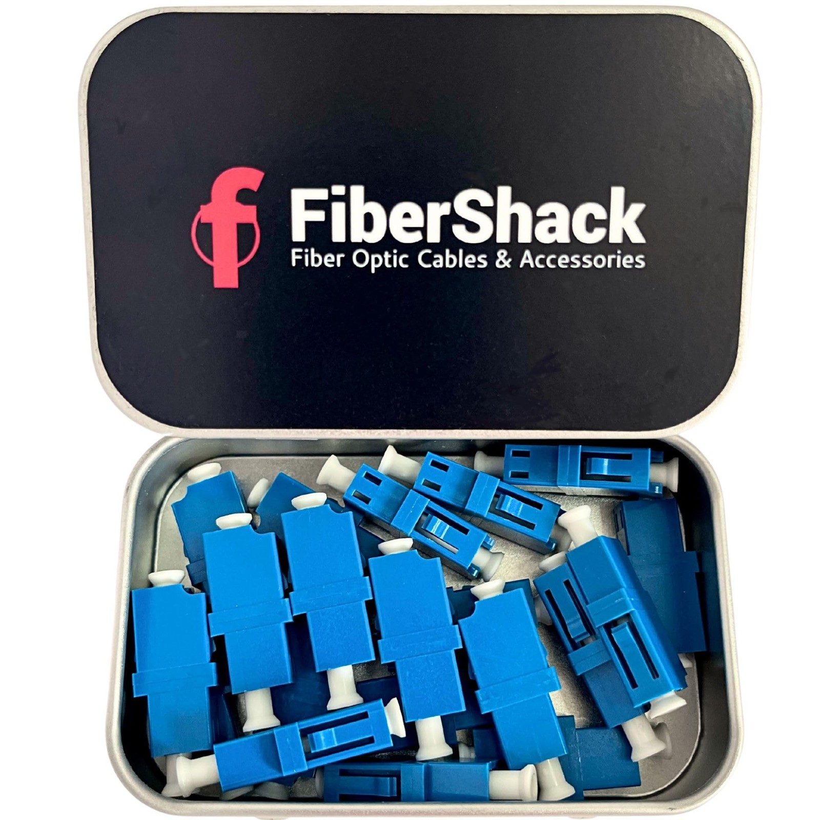 20 PCS LC Coupler Tin Single Mode LC Fiber Couplers Set LCUPC Adapters SM
