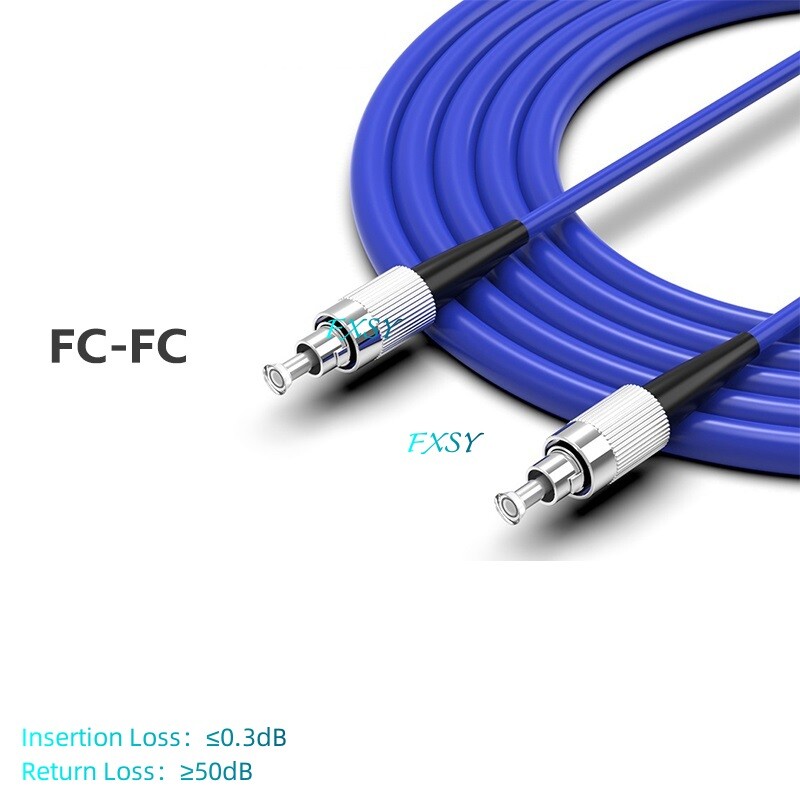 FC/UPC to FC/UPC SM Simplex Armored Fiber Optic Patch Cord 20m 30m 50m 80m 100m