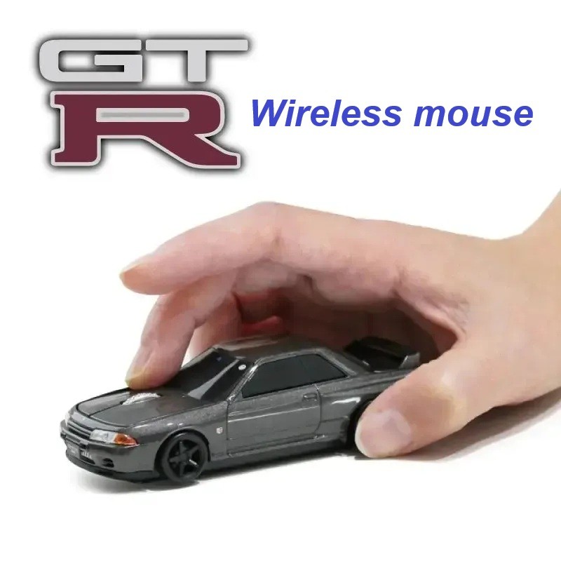 Skyline GT-R (BNR32) Bluetooth 5.1 Wireless Car Shaped Mouse with LED Lights