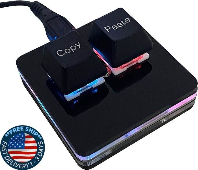 Copiar y pegar teclado de 2 teclas Teclado SAYO OSU Hotswap Mecánico de una mano