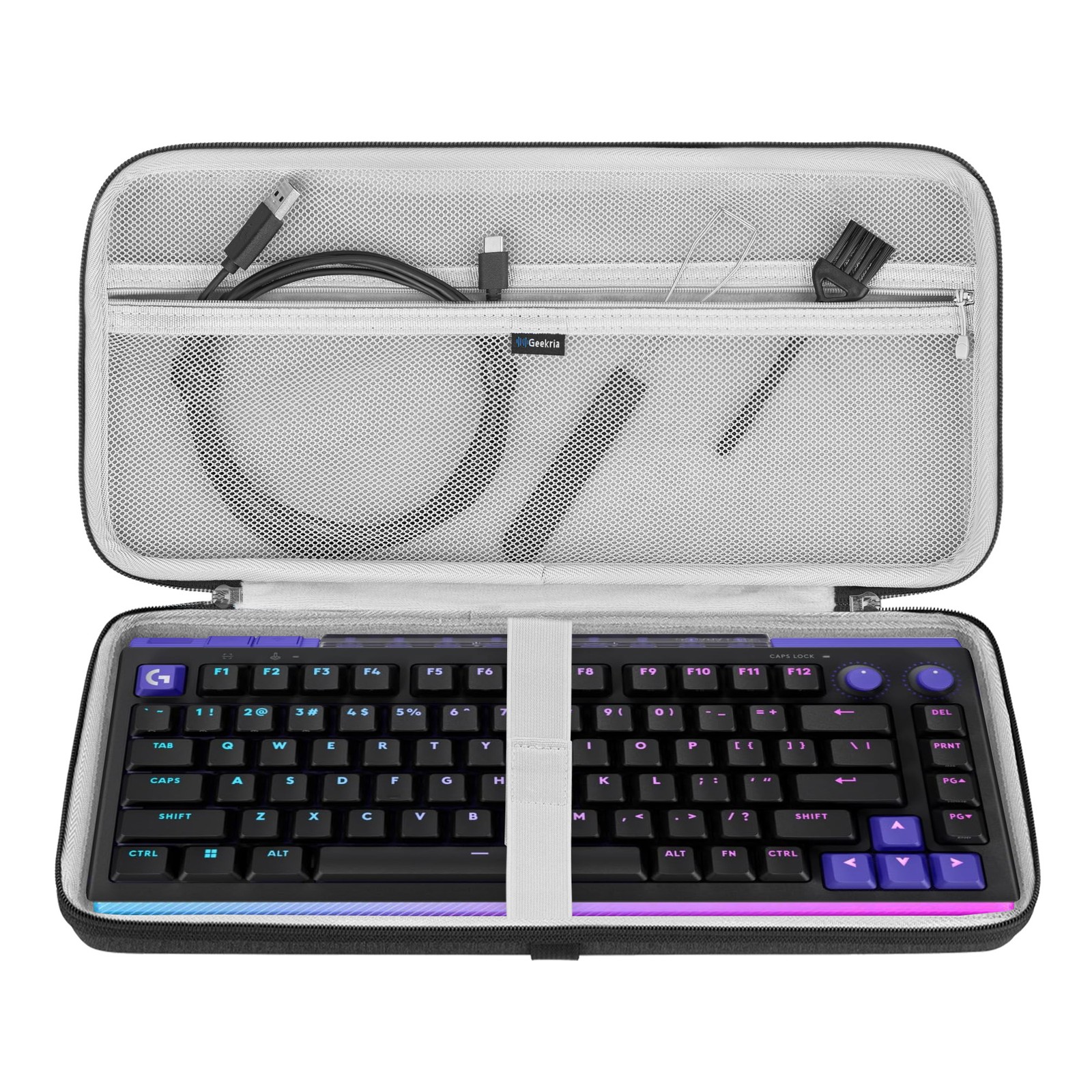 Geekria Keyboard Carrying Case for Logitech ALTO KEYS K75M