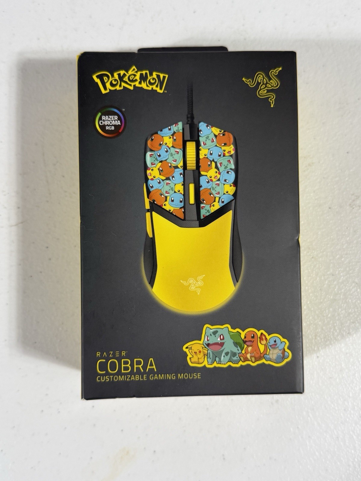 Razer Cobra Pokémon Kanto Starters Edition RGB Gaming Mouse – New in Box – Wired