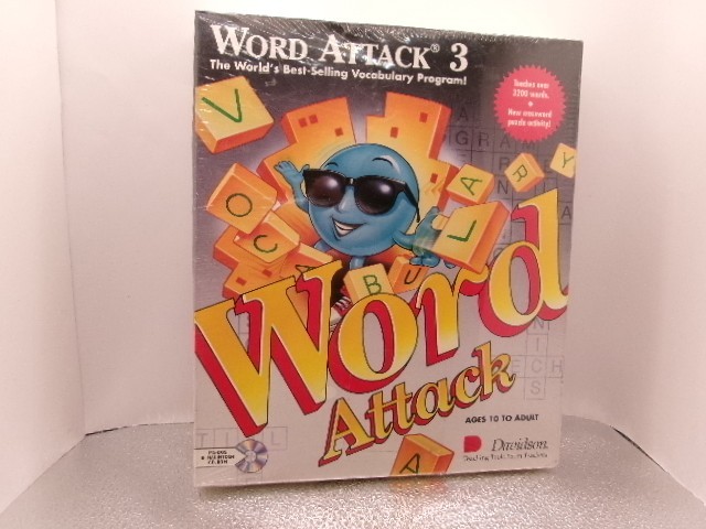 Vintage Word Attack 3 Vocabulary Program for Macintosh 3.5" Disk - New Sealed