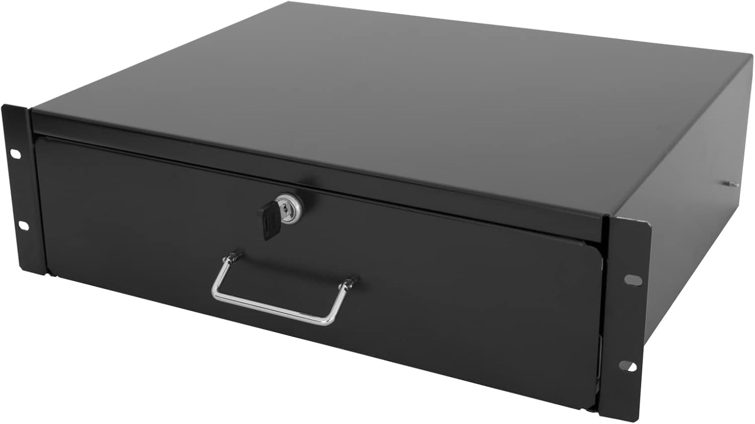 3U Rack Drawer Server Cabinet Case 19 Inch Rack Mount DJ Locking