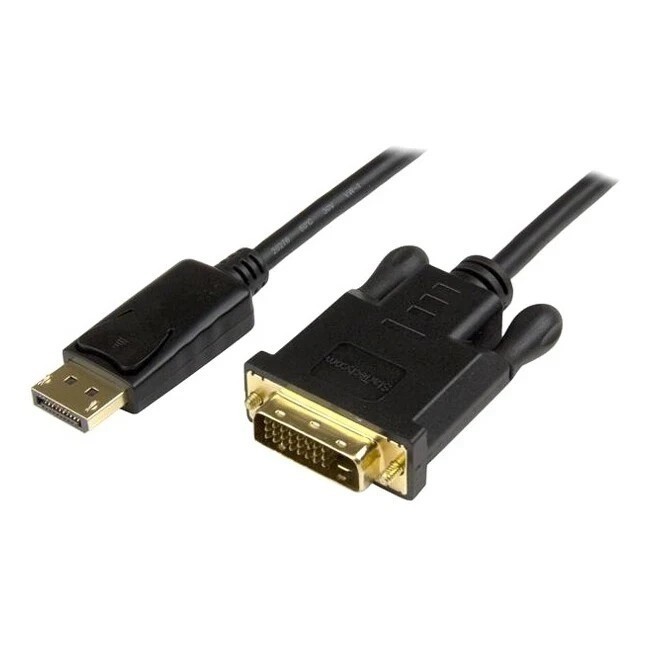 (2 Pack) StarTech DisplayPort to DVI Converter Cable DP to DVI Adapter 3ft