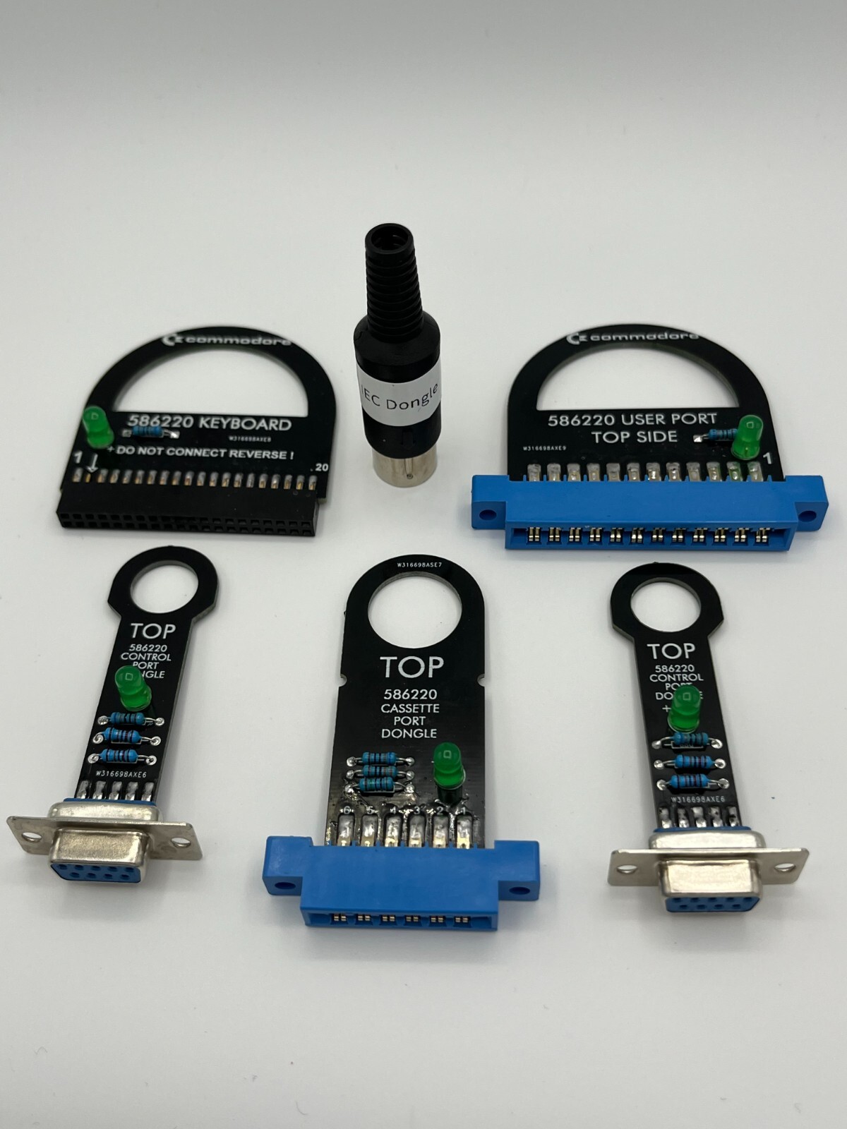Commodore 64 Test Harness Set for Dead Test & Diagnostic Cartridge - USA seller