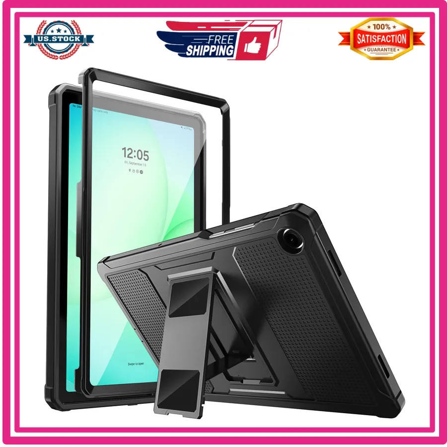 MoKo Shockproof Case Fit Samsung Galaxy Tab A11+ Plus/ A9+ 11 Inch, Black