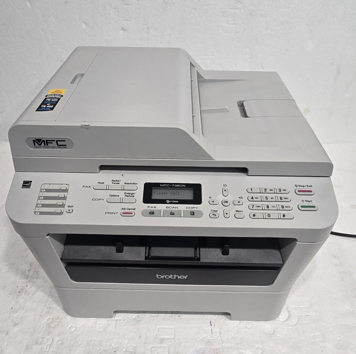 Brother MFC-7360N Laser Printer Scanner Copier Fax Ethernet Network MFP