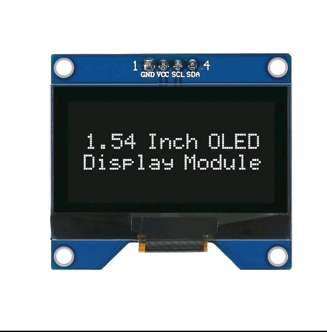 1.54 Inch White OLED Module 128x64 SSD1309 I2C Serial Display Board 4 Pin