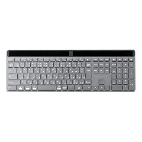 Sanwa Direct Bluetooth Keyboard Multi-Pairing Japanese Layout Gray 400-SKB077