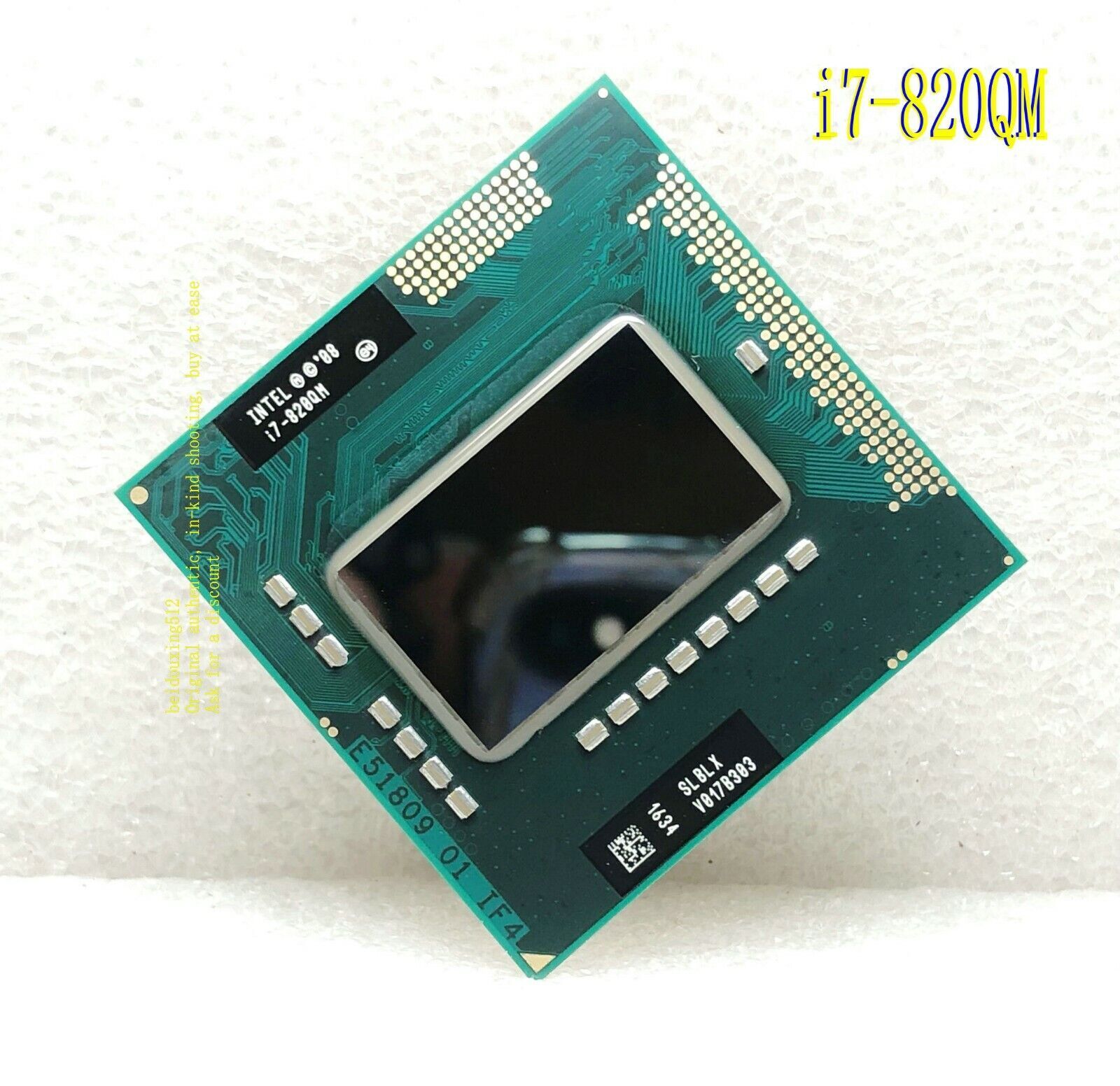 Intel Core i7-820QM 1.73GHz quad core 8M PGA988 Notebook Processor