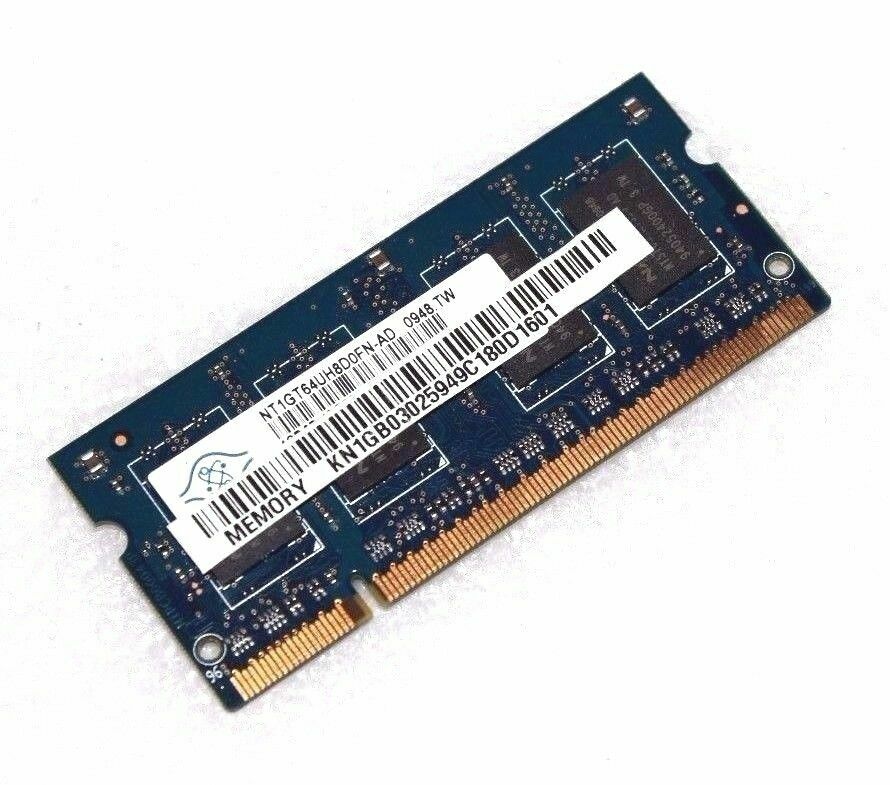 1GB LAPTOP RAM - Nanya PC2-6400S NT1GT64UH8D0FN-AD non-ECC Laptop RAM