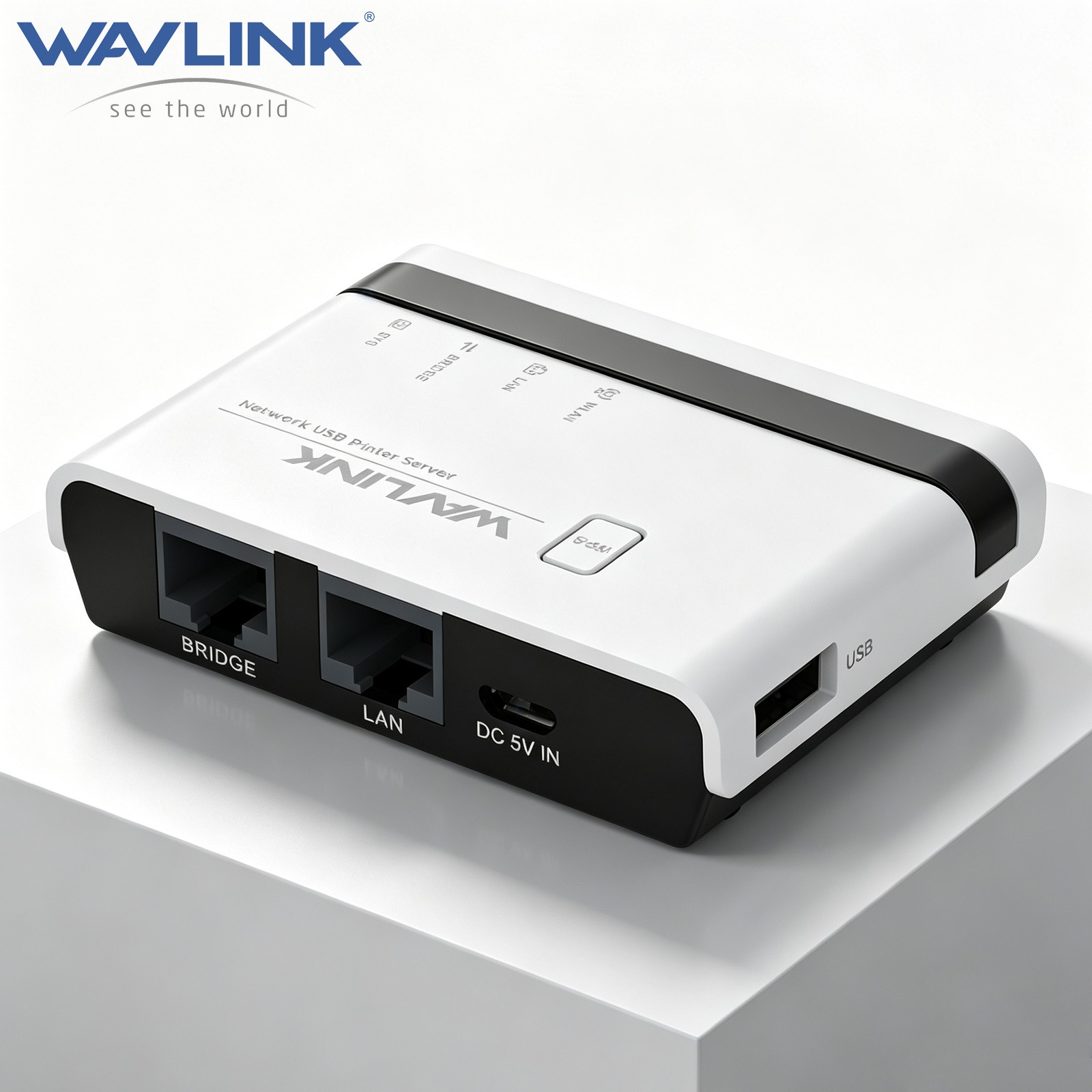 Wavlink USB2.0 Network Print Server LPR LAN Print Share Server Wireless Wired
