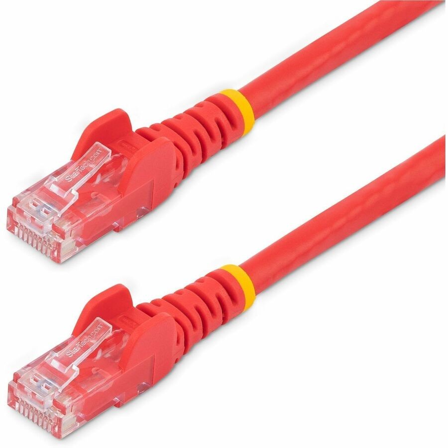 StarTech 100ft CAT6 Ethernet Cable - Red Snagless Gigabit - 100W PoE UTP 250Mhz