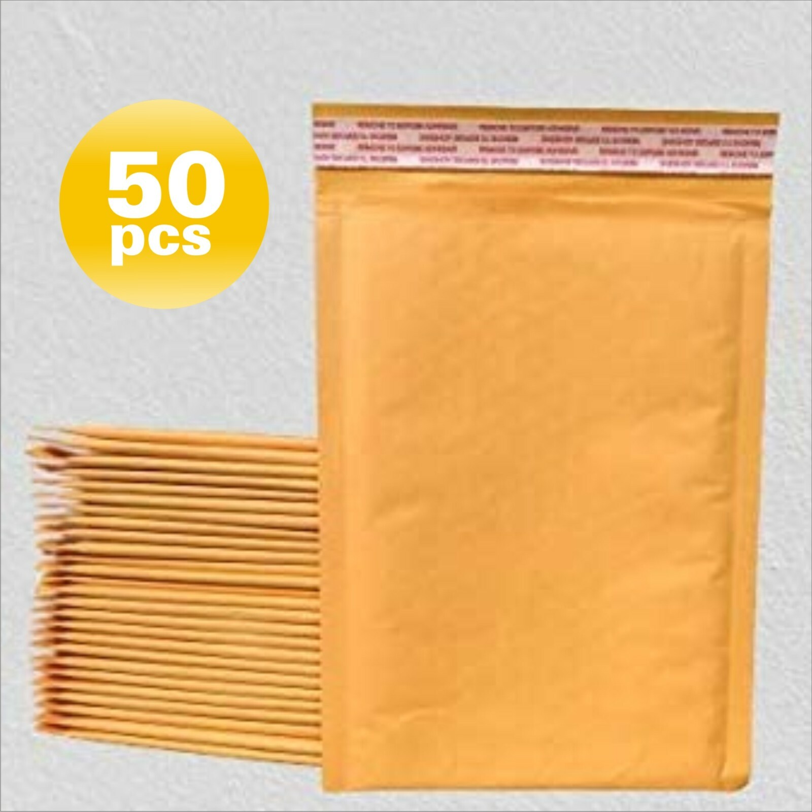 PolycyberUSA 50 pcs #7 Kraft Bubble Envelope Mailers  (Inner14.25x19)