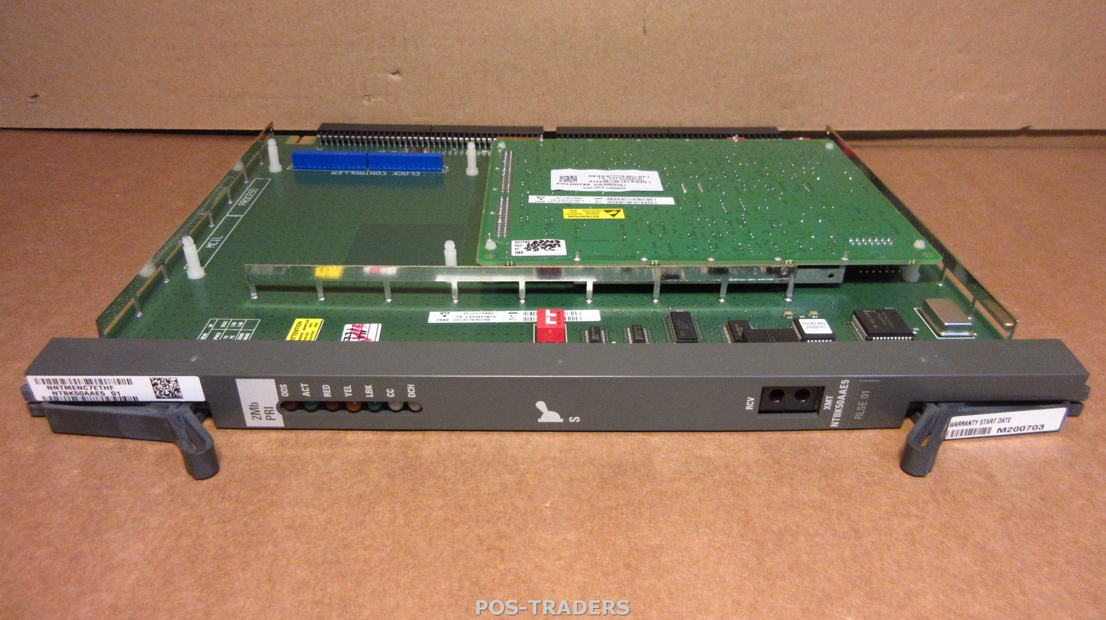 Nortel 2mb Pri NTBK50AAE5 Card Rlse 01 Module Board FROM NORTEL MG 1000 NTDU14
