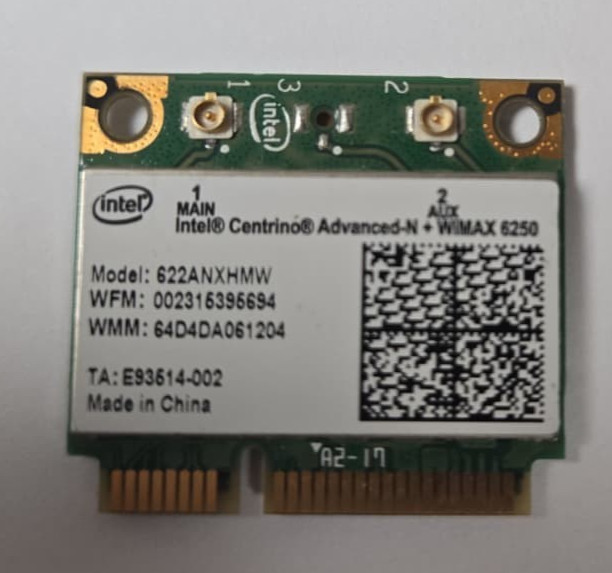 Genuine Intel Centrino Advanced-N WiMAX 6250 802.11a/g/n dual Half 622ANXHMW USA
