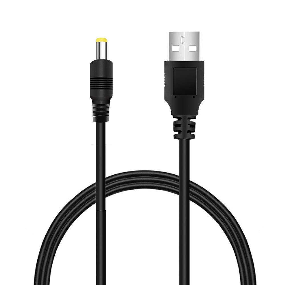 USB A to DC 5V 4.0mm/1.7mm Power Adapter Cable Lead 80cm Charger for Sony PSP US
