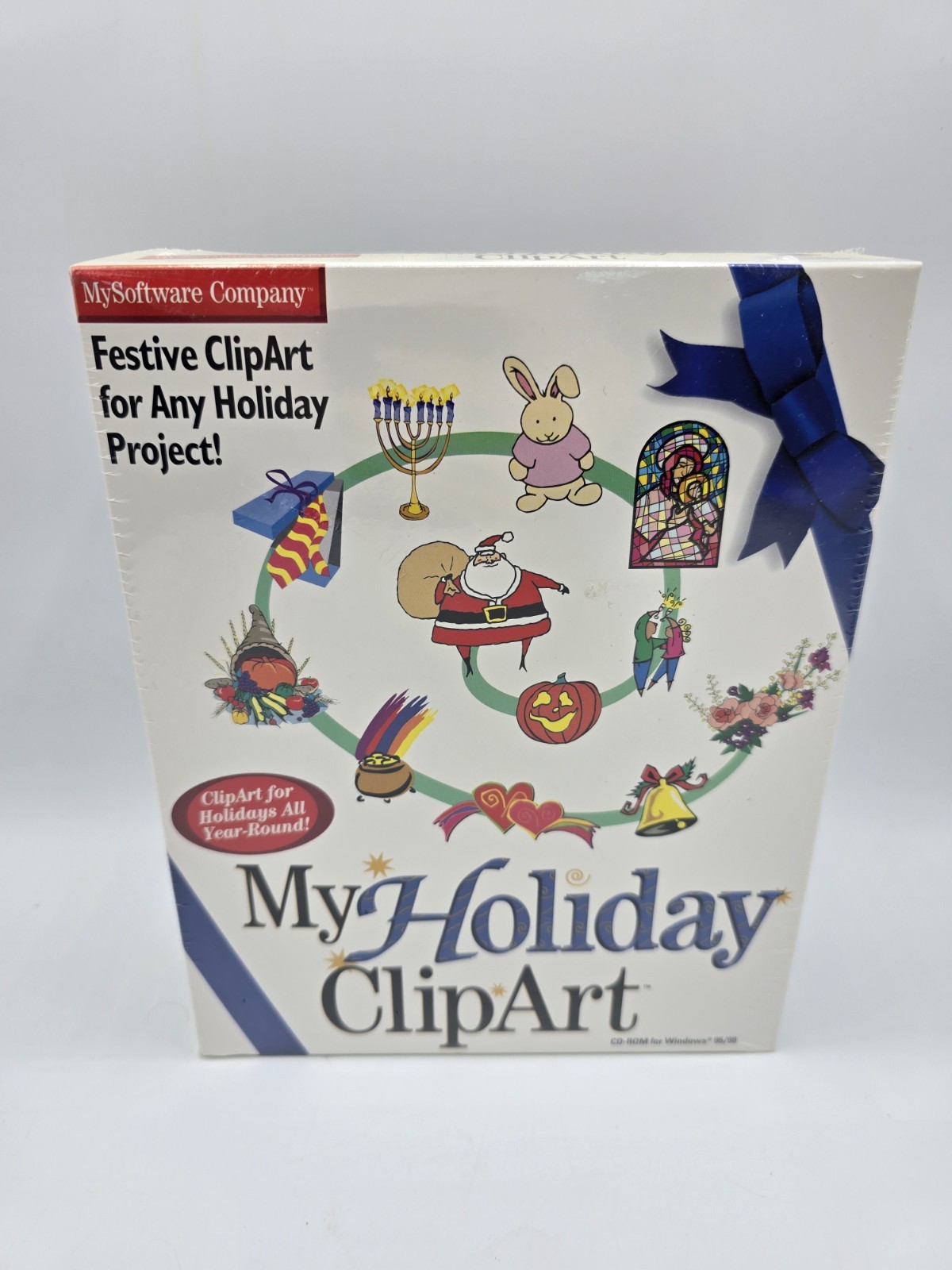 My Holiday Mailing Labels Clipart CD-ROM Windows 95/98 Sealed Set Pack Combo