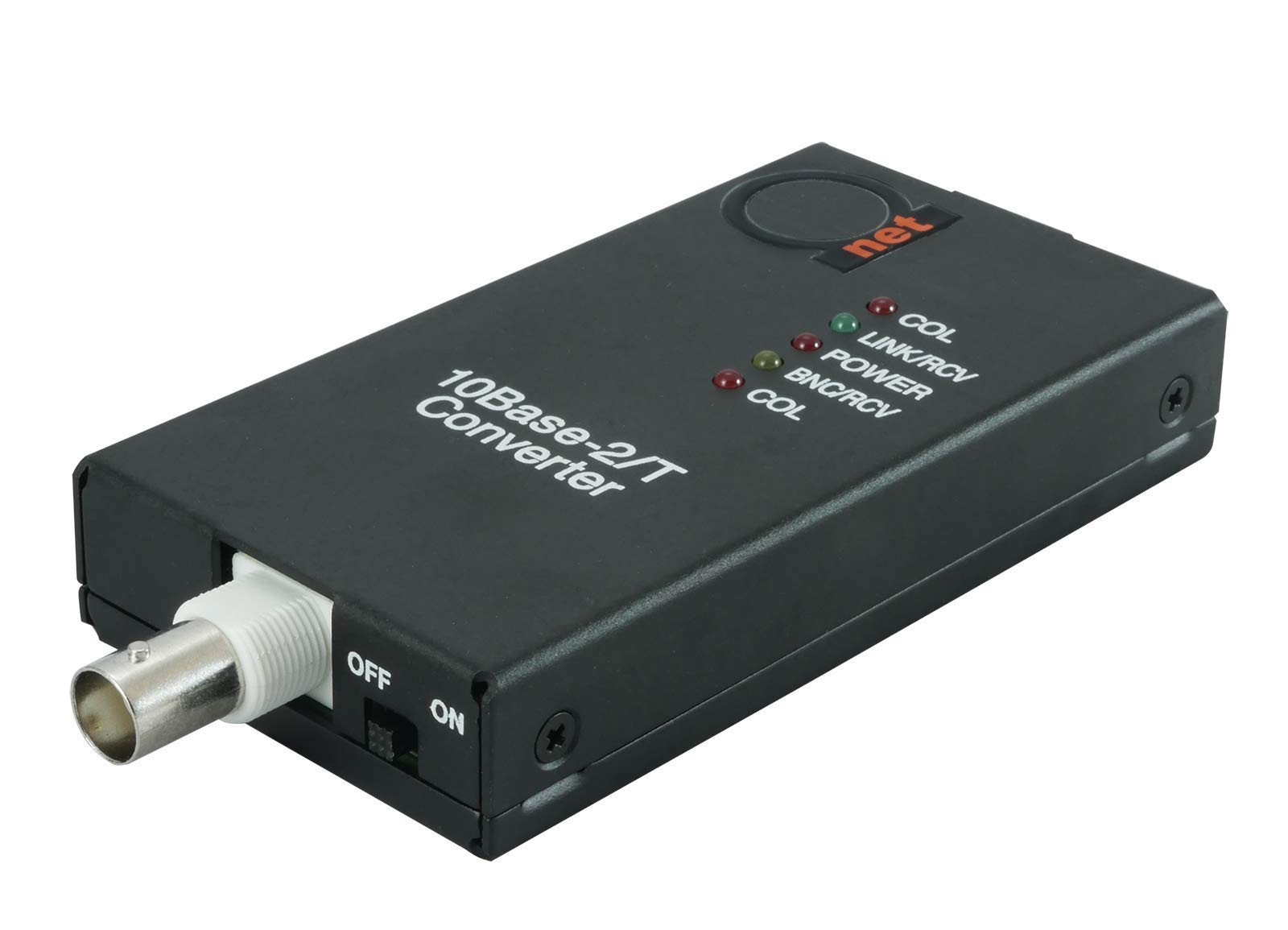 ADnet 10BaseT RJ45 UTP to 10Base2 Thinnet Coax BNC Media Converter | Ethernet...