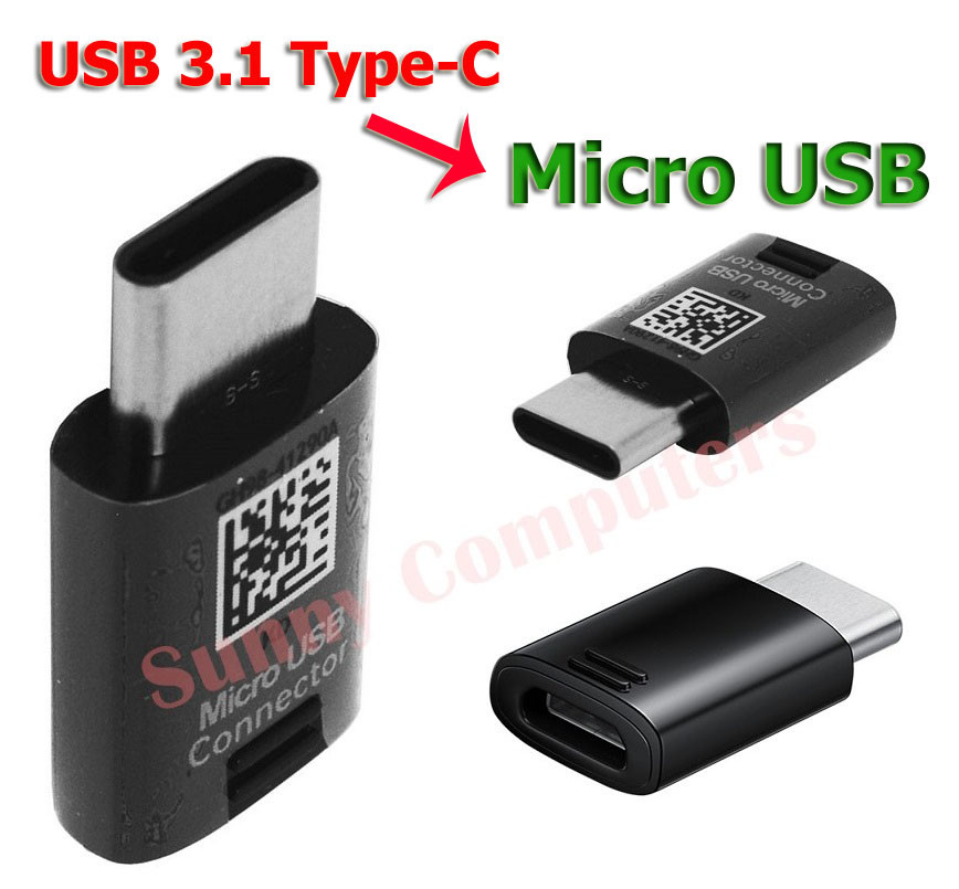 Samsung Original MicroUSB to Type-C Converter Adapter For Galaxy M42 5G F12 F02S
