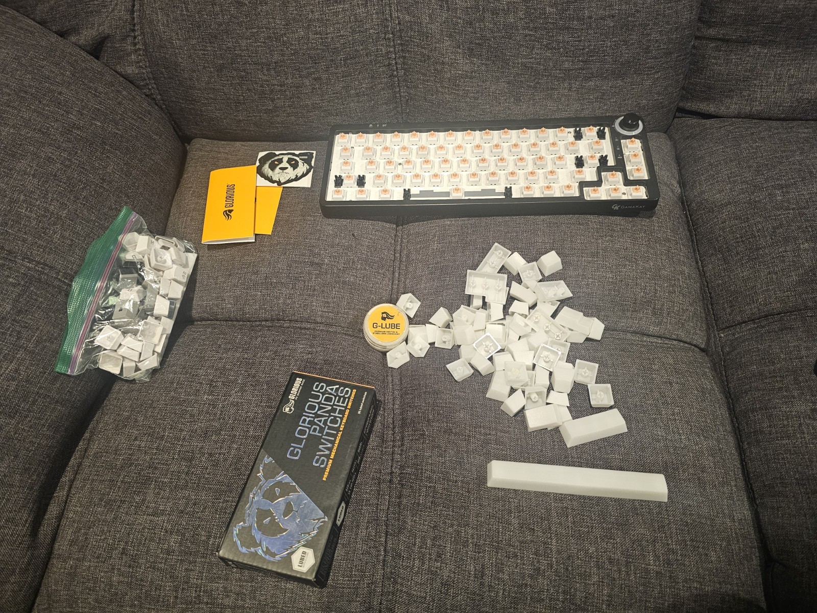 GAMAKAY LK67 Mechanical Keyboard Base Custom Keyboard Holy Panda Switches