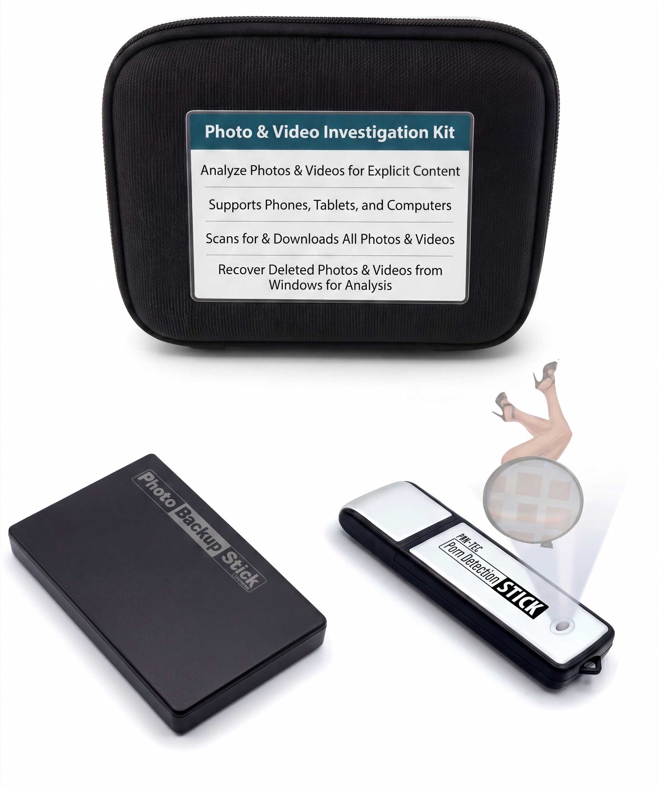 Photo & Video Investigation Kit | Collect, Recover & Scan for Illicit Content