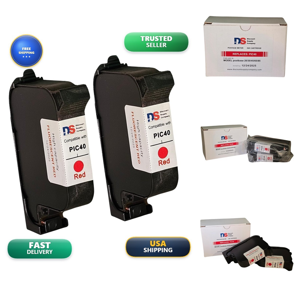 Discount Supply FP PIC40 High Capacity Postbase Ink Cartridge #58.0052.3028.00