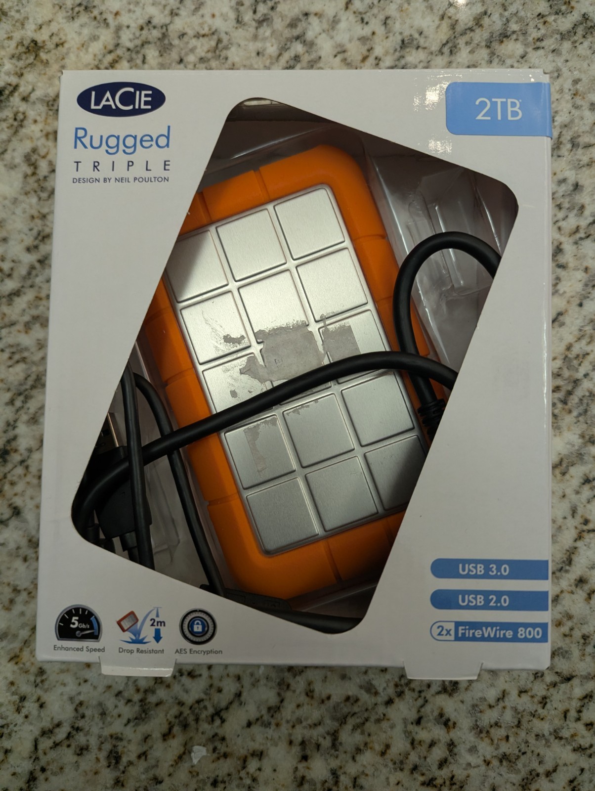 LaCie Rugged Mini 2TB External Hard Drive