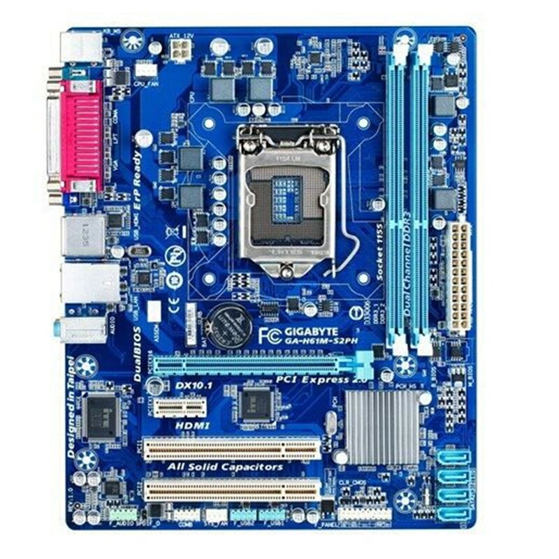 For Gigabyte GA-H61M-S2PH Motherboard LGA1155 DDR3 Mainboard Tested