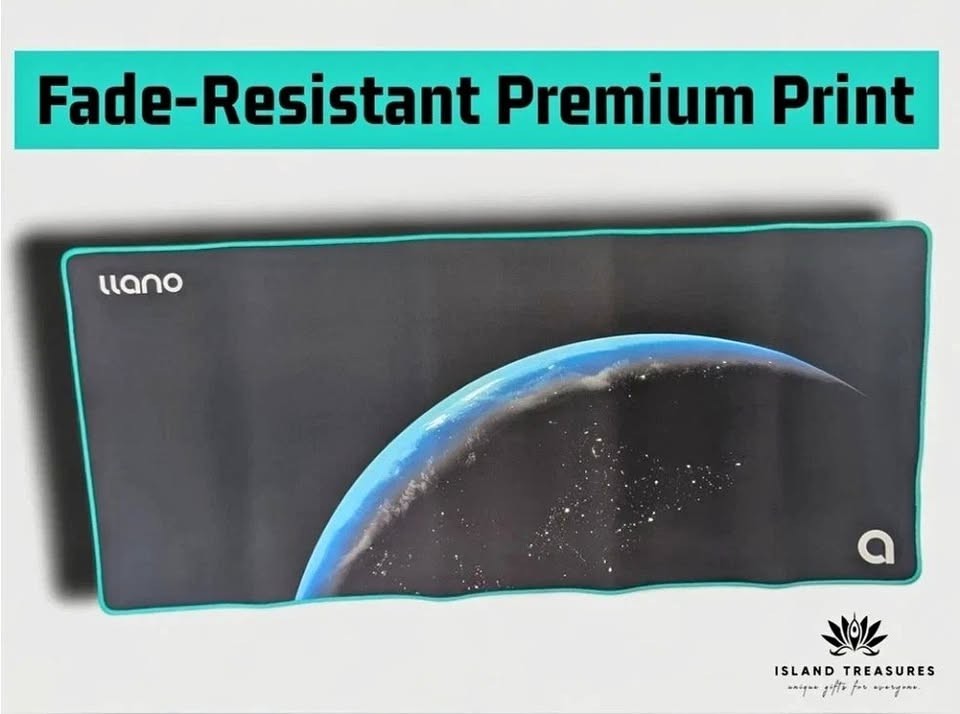 Llano Space Horizon Colorful Oversized Mouse Pad 31x14" (New)
