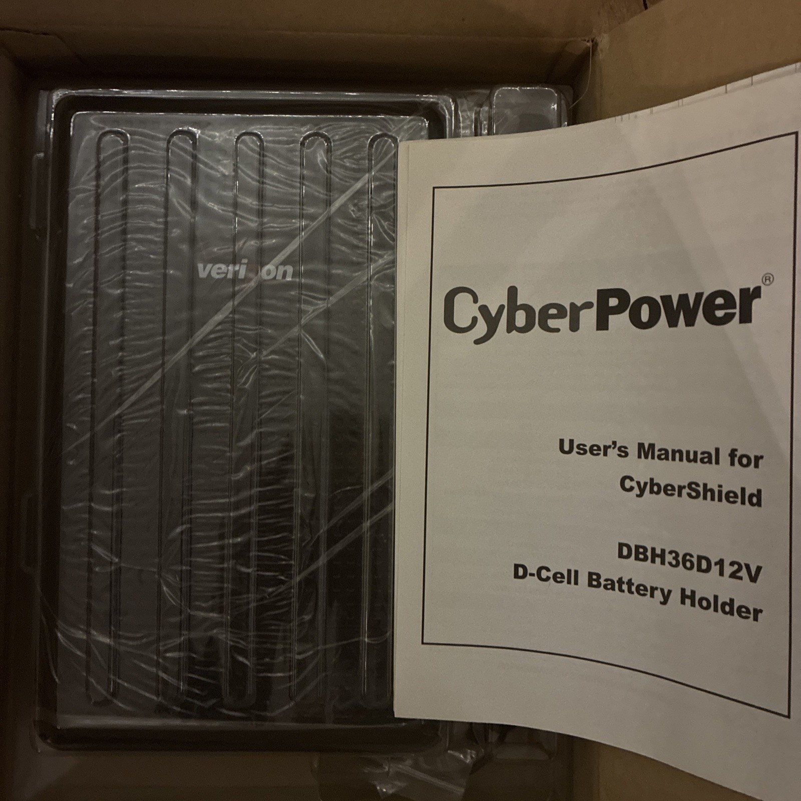 Verizon Cyberpower CyberShield D-Cell Battery Holder DBH36D12V