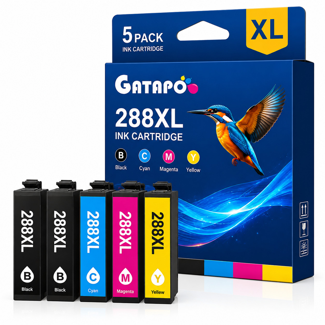 5PK 288XL Ink Cartridge for288 XP-330 XP-340 XP-430 XP-434 XP-440