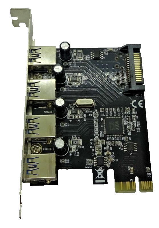DELOCK*** B/N89297*** 4-Port USB 3.0 PCI-e Controller Card #GK14040