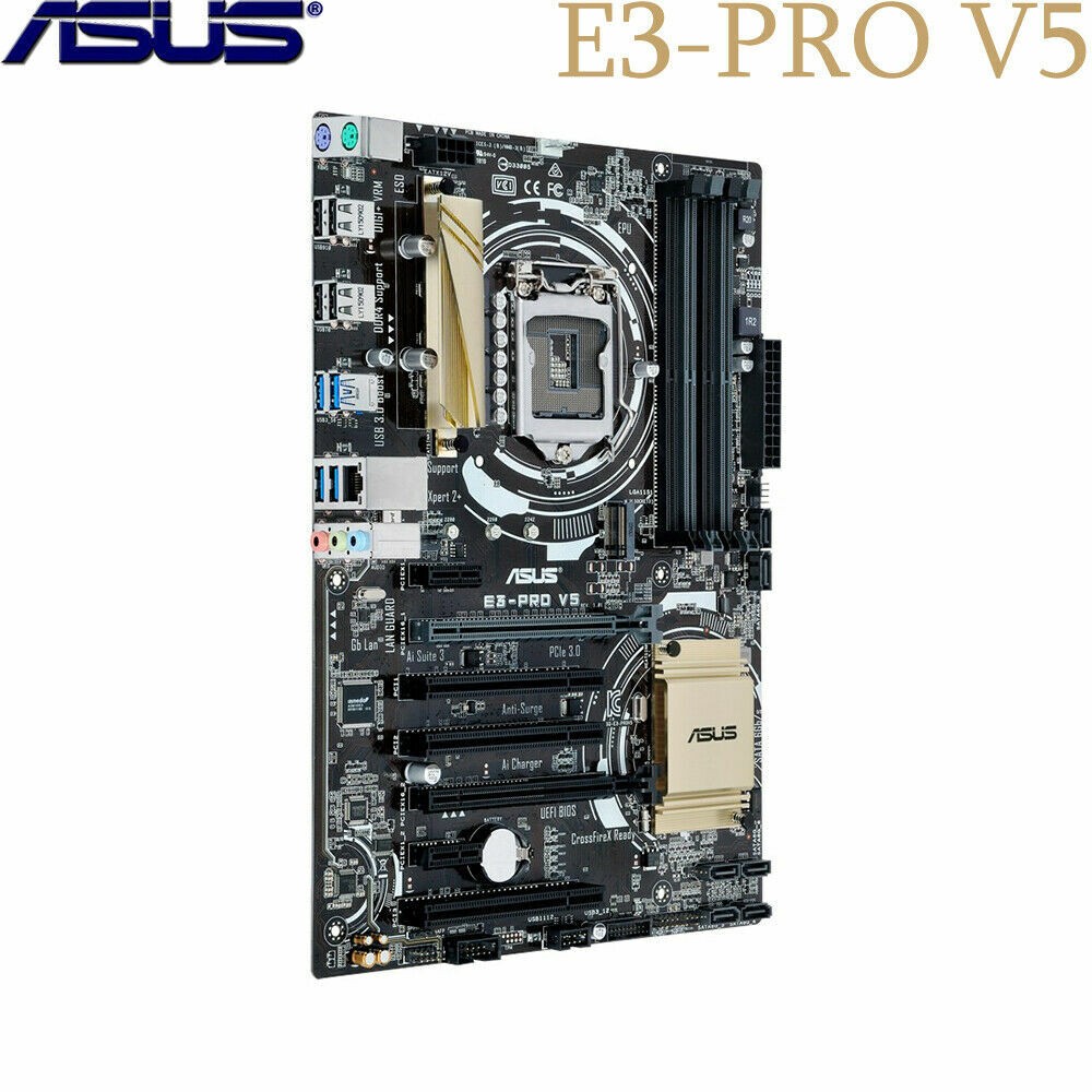 Asus E3-PRO V5 Motherboard For Xeon E3-V5/V6 Intel C232 DDR4 ATX LGA1151